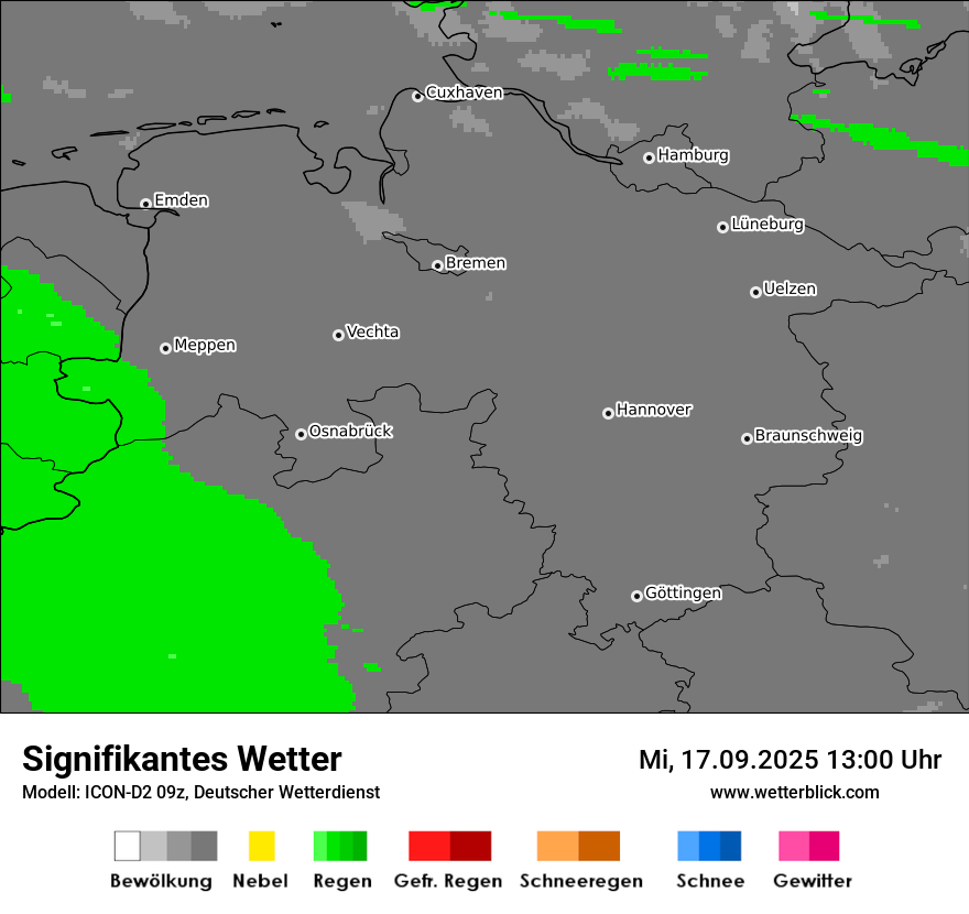 Modellkarten Signifikantes Wetter