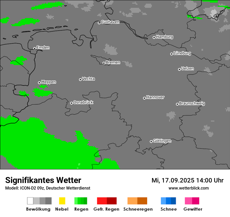 Modellkarten Signifikantes Wetter