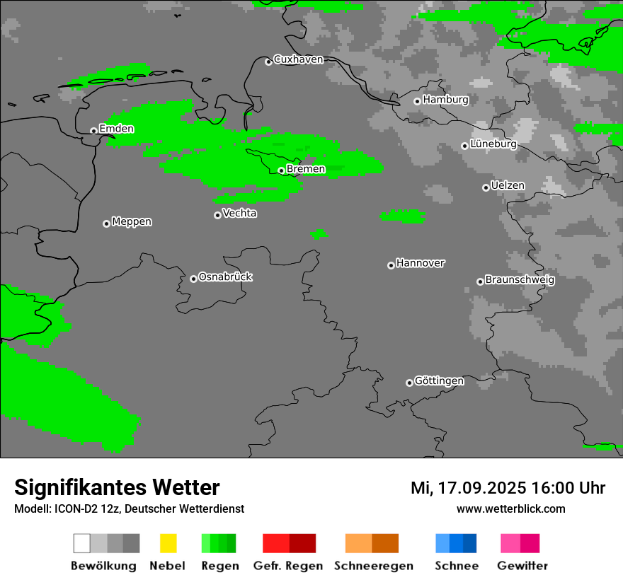 Modellkarten Signifikantes Wetter