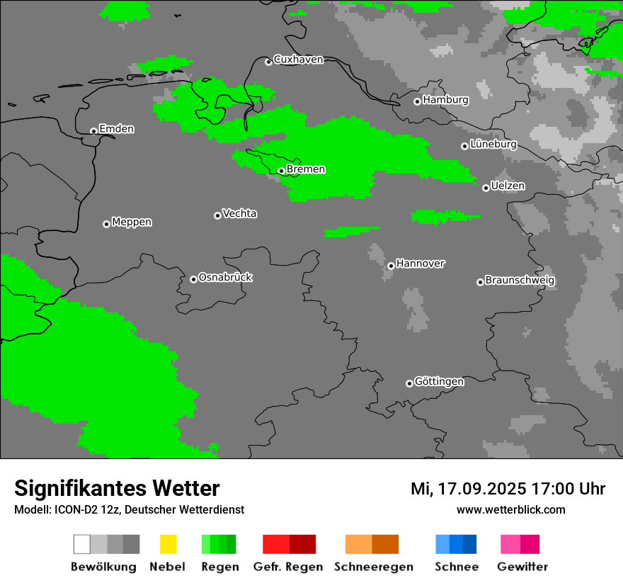 Modellkarten Signifikantes Wetter