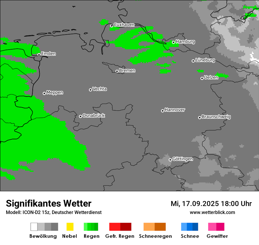 Modellkarten Signifikantes Wetter
