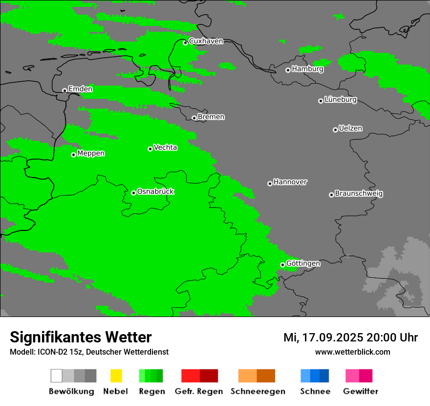 Modellkarten Signifikantes Wetter