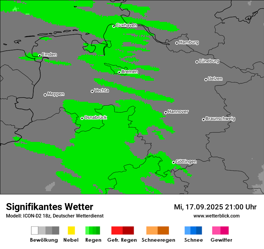 Modellkarten Signifikantes Wetter
