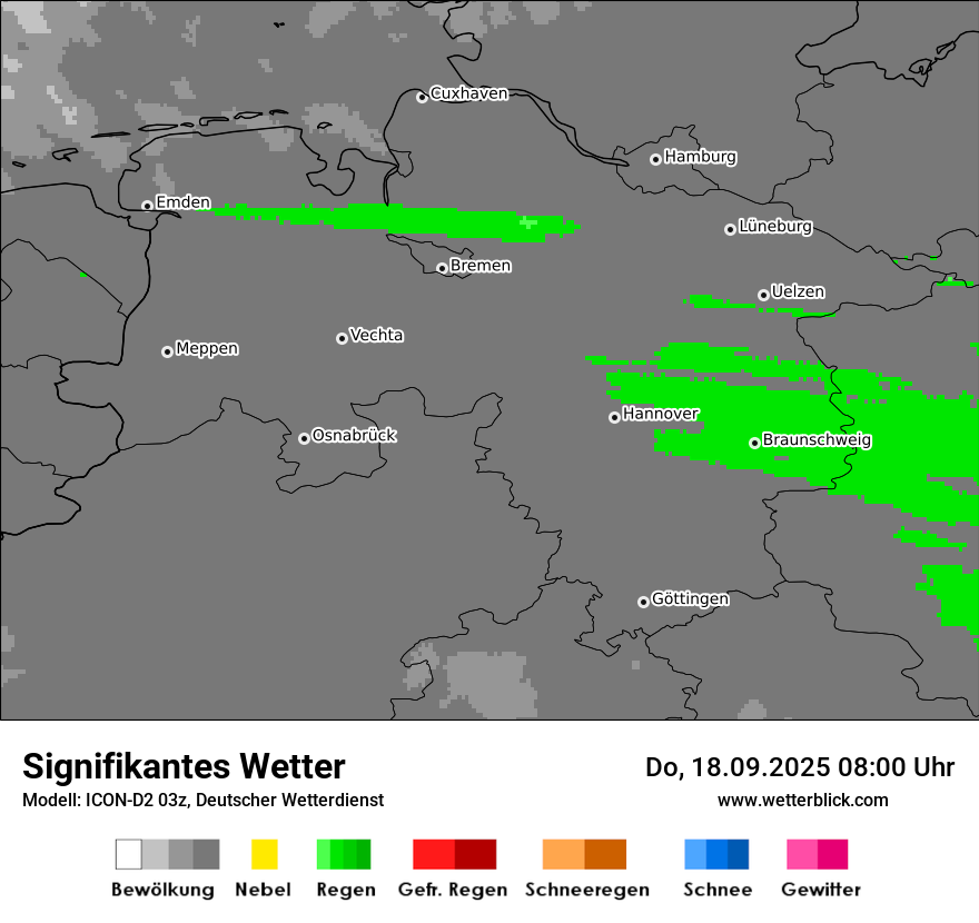 Modellkarten Signifikantes Wetter