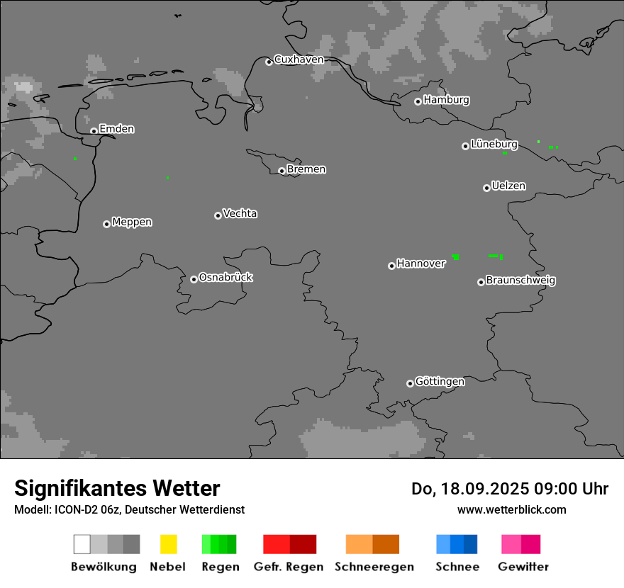 Modellkarten Signifikantes Wetter
