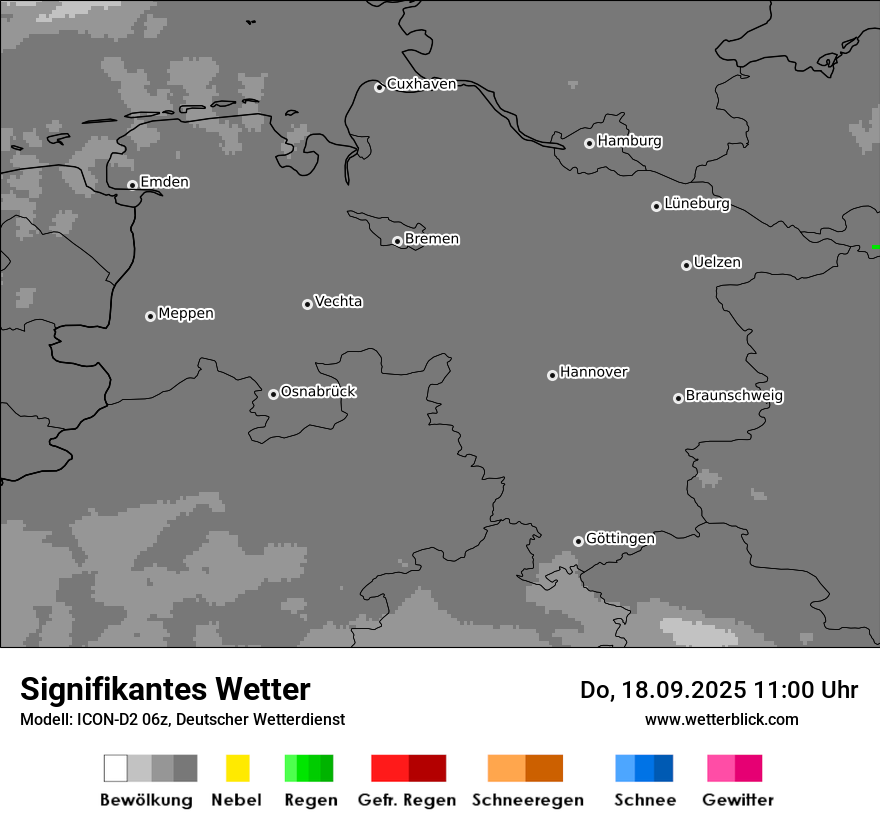 Modellkarten Signifikantes Wetter