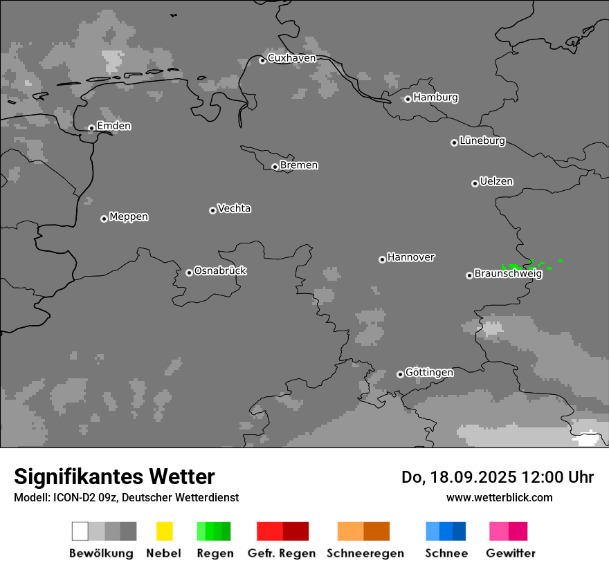 Modellkarten Signifikantes Wetter