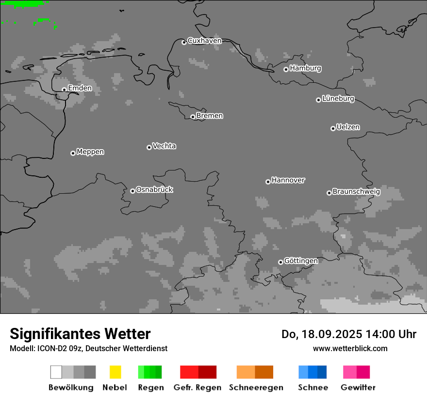 Modellkarten Signifikantes Wetter
