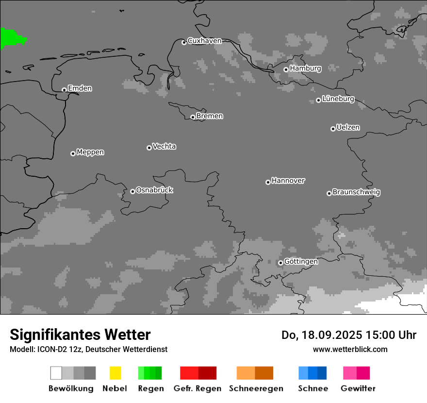 Modellkarten Signifikantes Wetter
