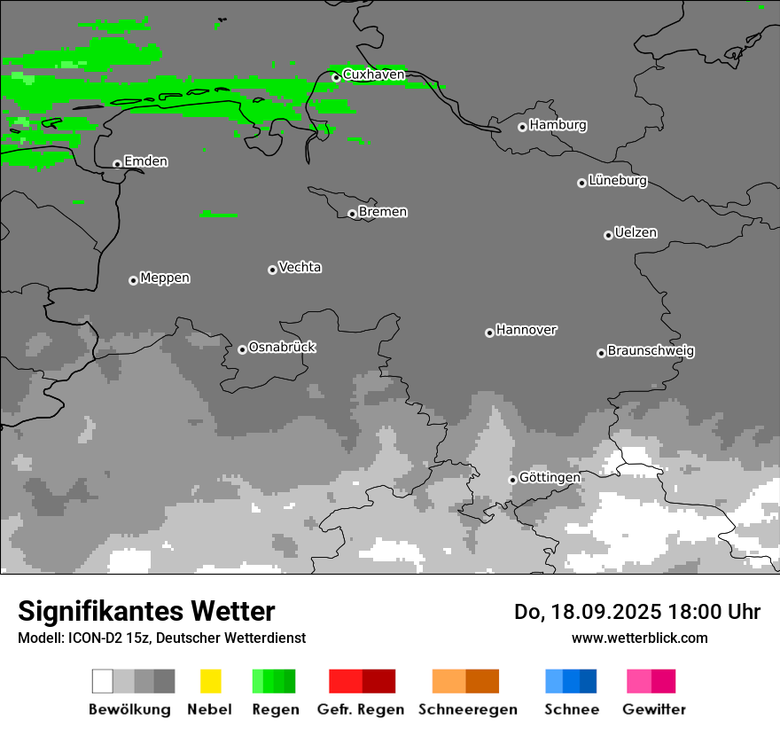 Modellkarten Signifikantes Wetter