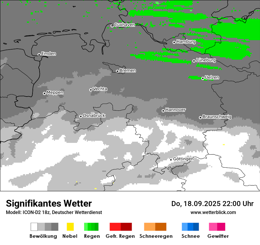 Modellkarten Signifikantes Wetter