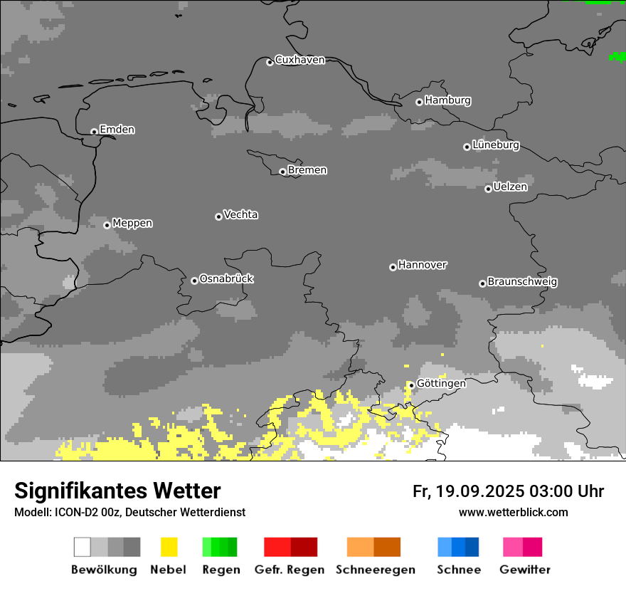 Modellkarten Signifikantes Wetter