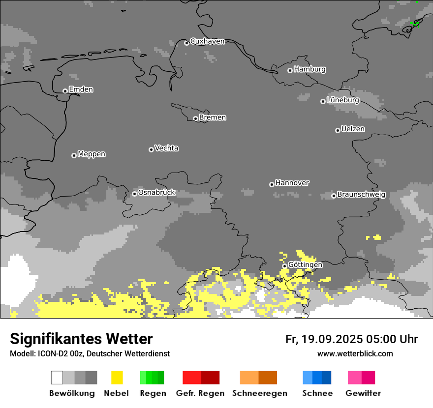 Modellkarten Signifikantes Wetter