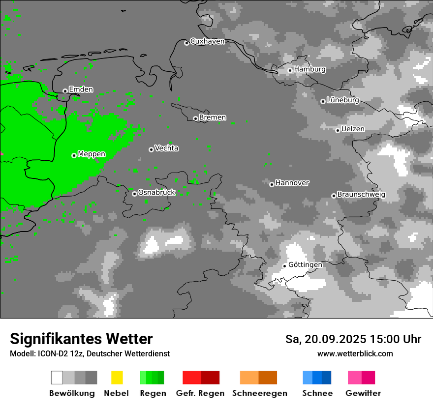 Modellkarten Signifikantes Wetter