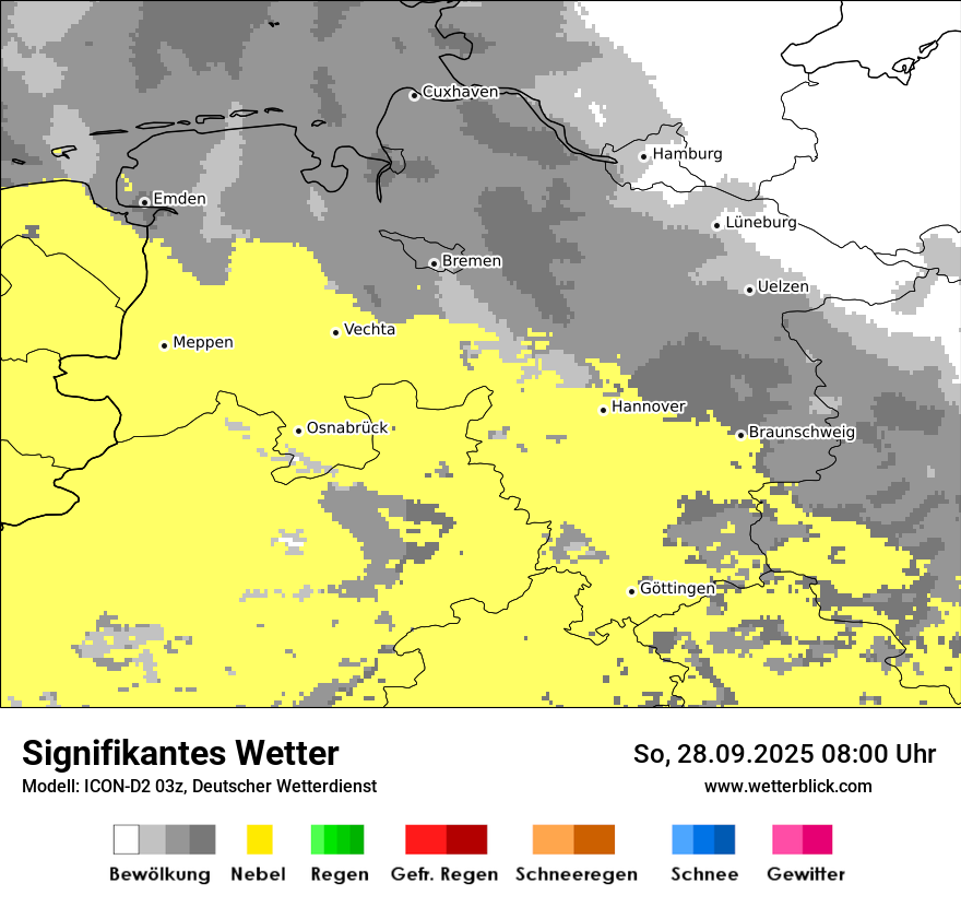 Modellkarten Signifikantes Wetter