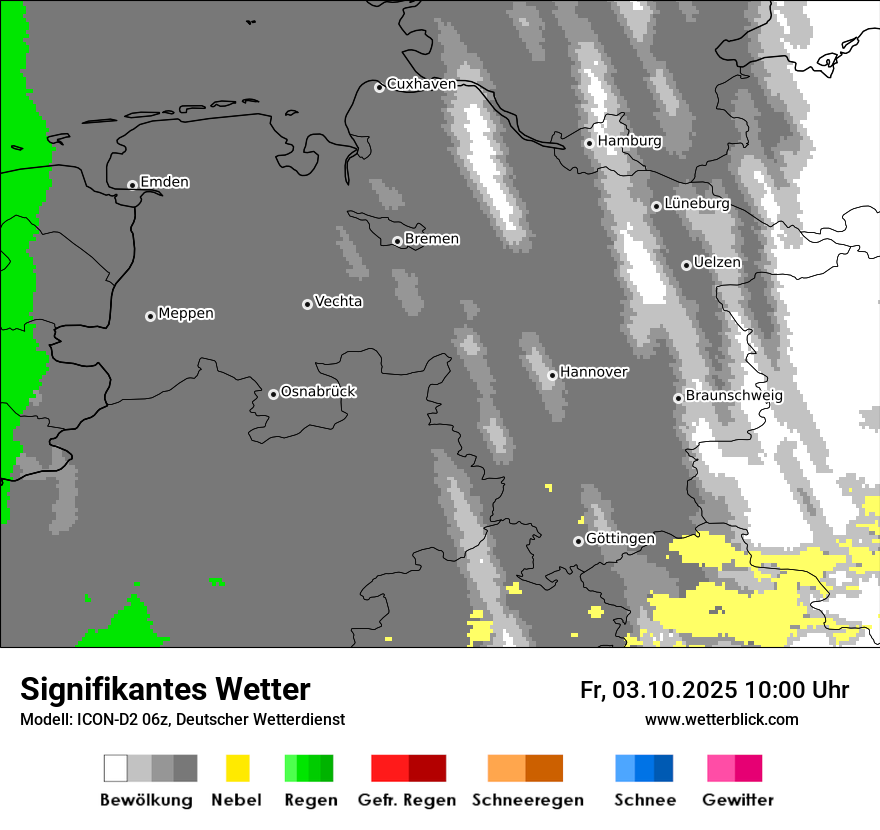 Modellkarten Signifikantes Wetter