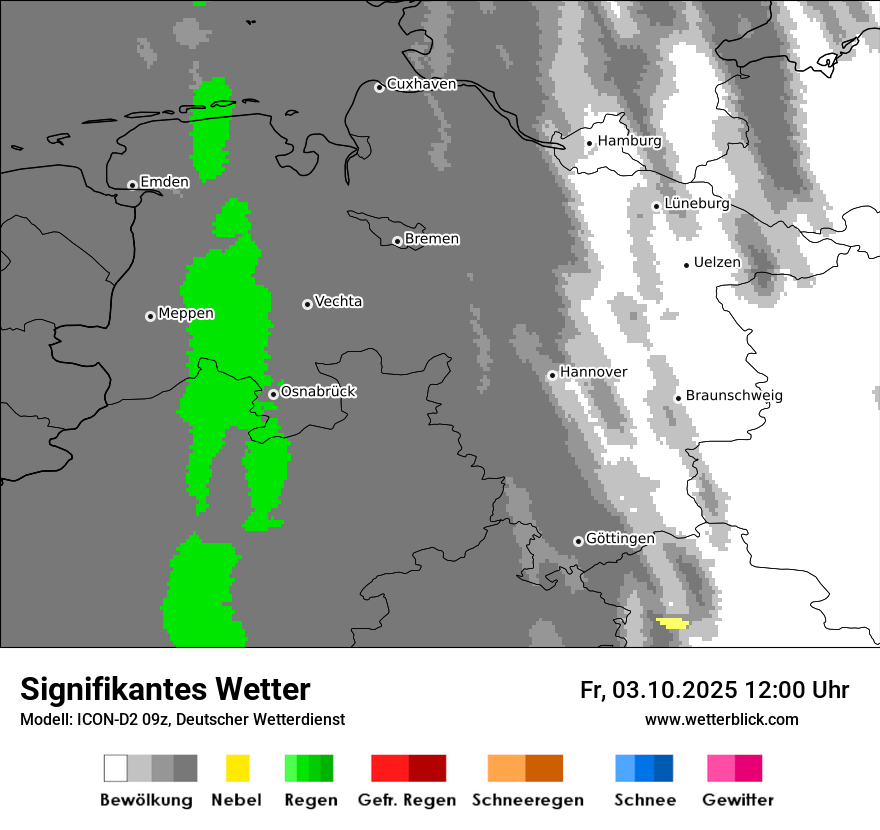 Modellkarten Signifikantes Wetter