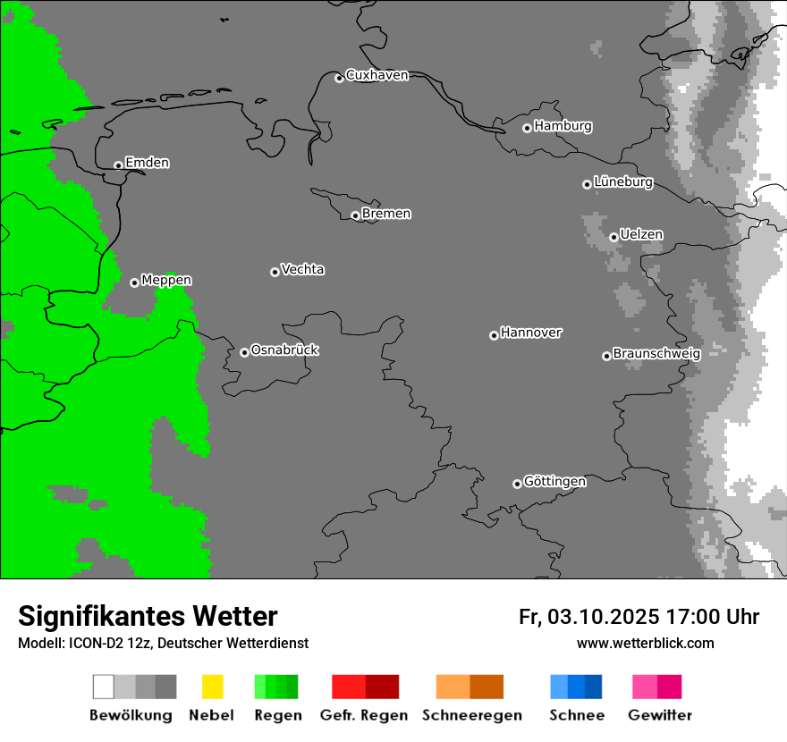 Modellkarten Signifikantes Wetter