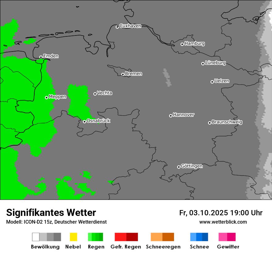 Modellkarten Signifikantes Wetter