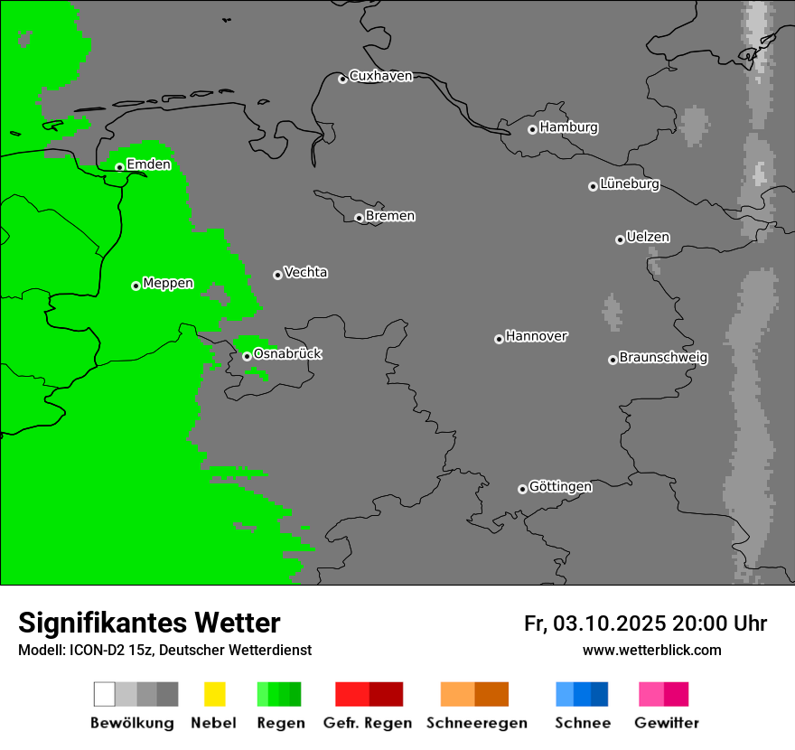 Modellkarten Signifikantes Wetter
