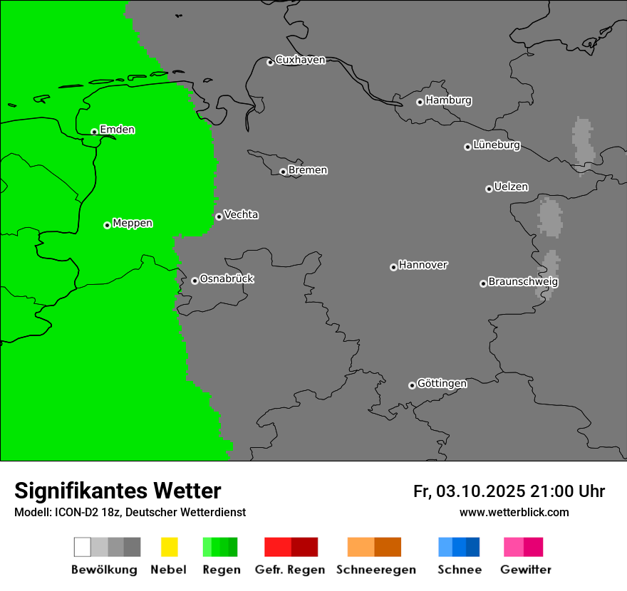 Modellkarten Signifikantes Wetter