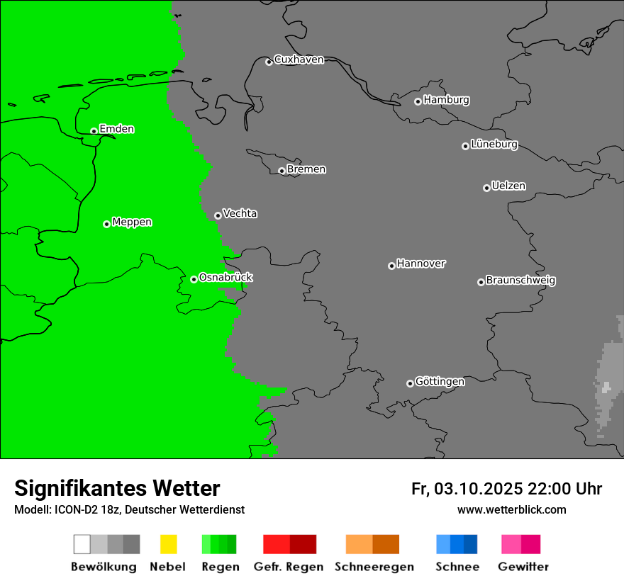 Modellkarten Signifikantes Wetter
