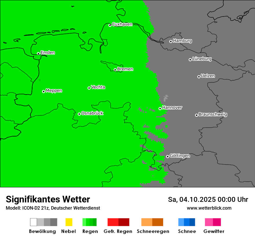 Modellkarten Signifikantes Wetter
