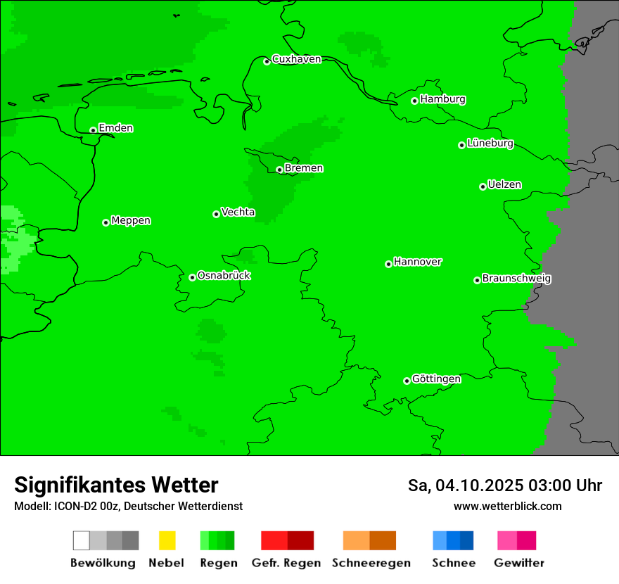 Modellkarten Signifikantes Wetter