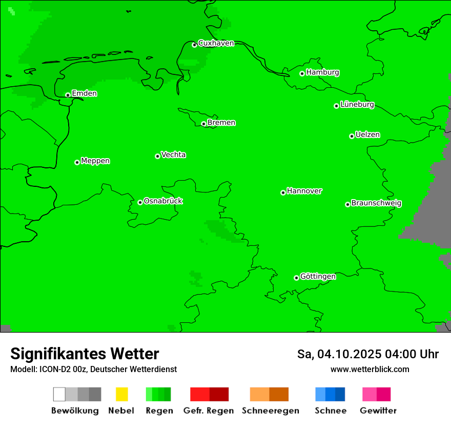 Modellkarten Signifikantes Wetter