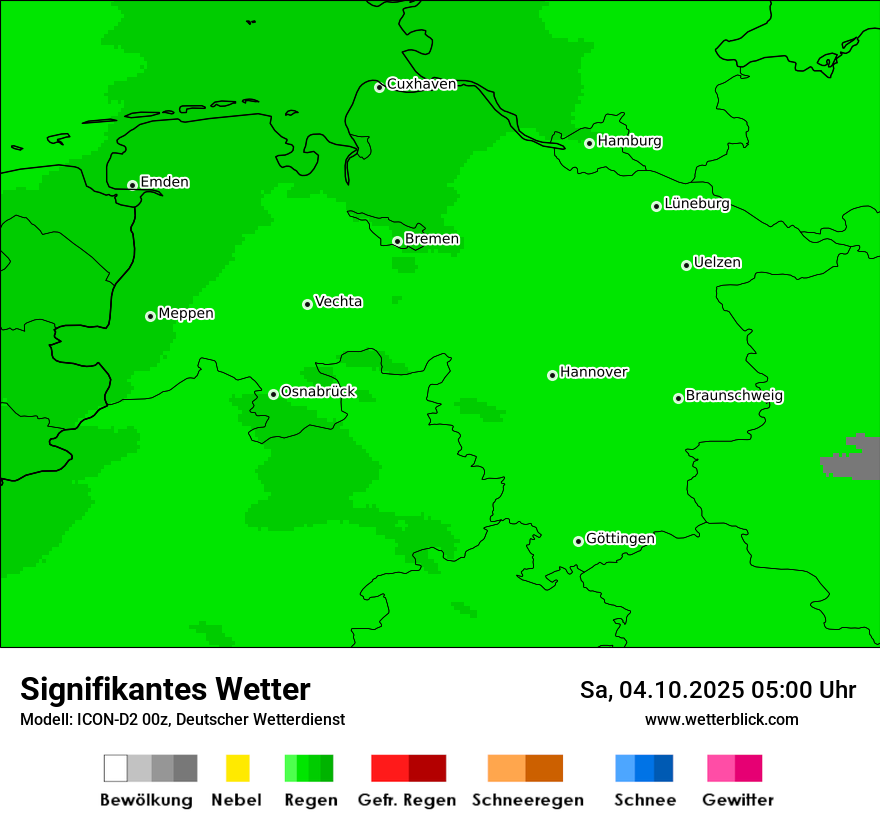 Modellkarten Signifikantes Wetter