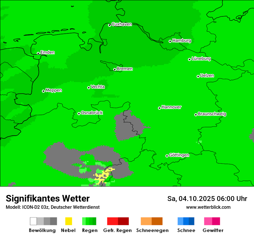 Modellkarten Signifikantes Wetter