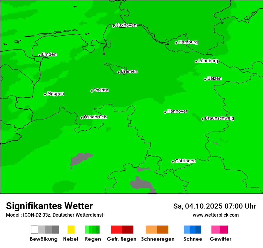 Modellkarten Signifikantes Wetter