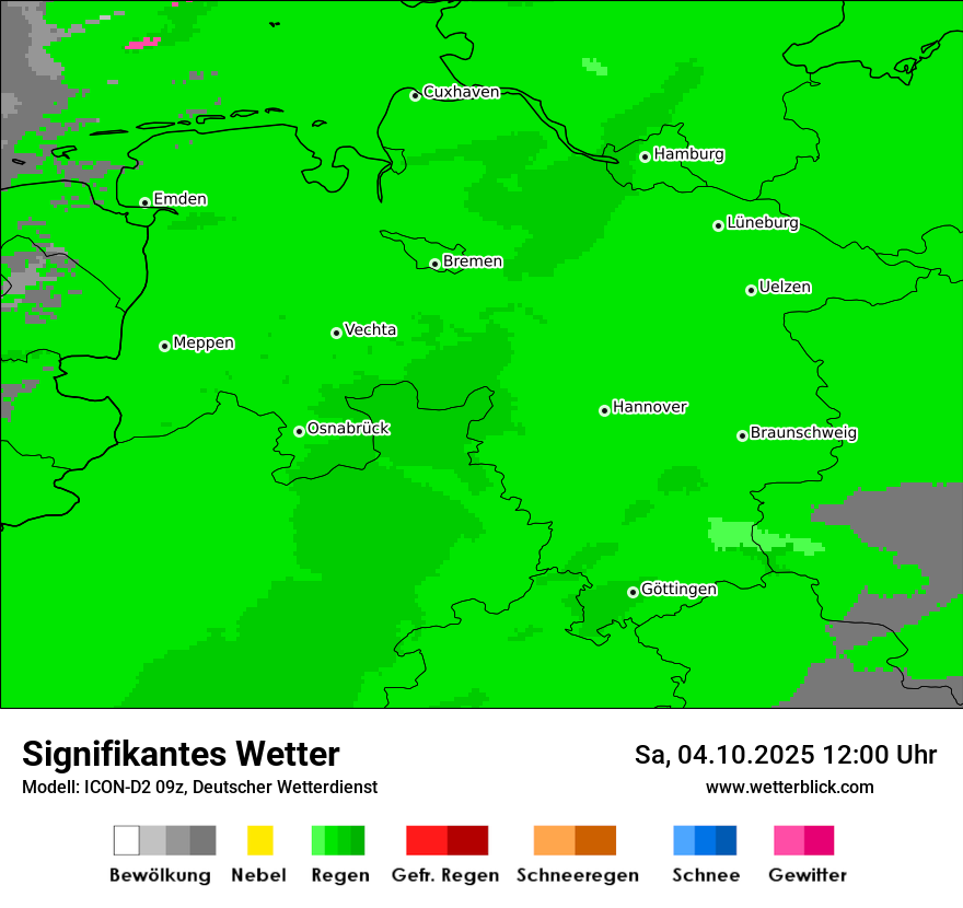 Modellkarten Signifikantes Wetter