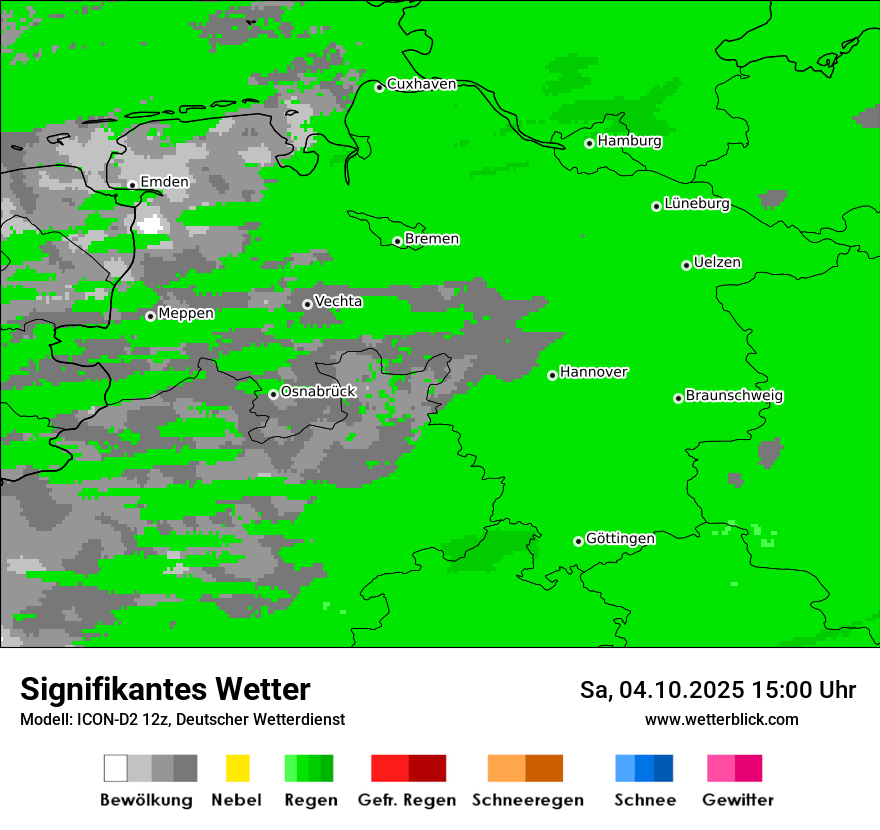 Modellkarten Signifikantes Wetter