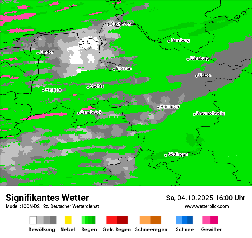 Modellkarten Signifikantes Wetter