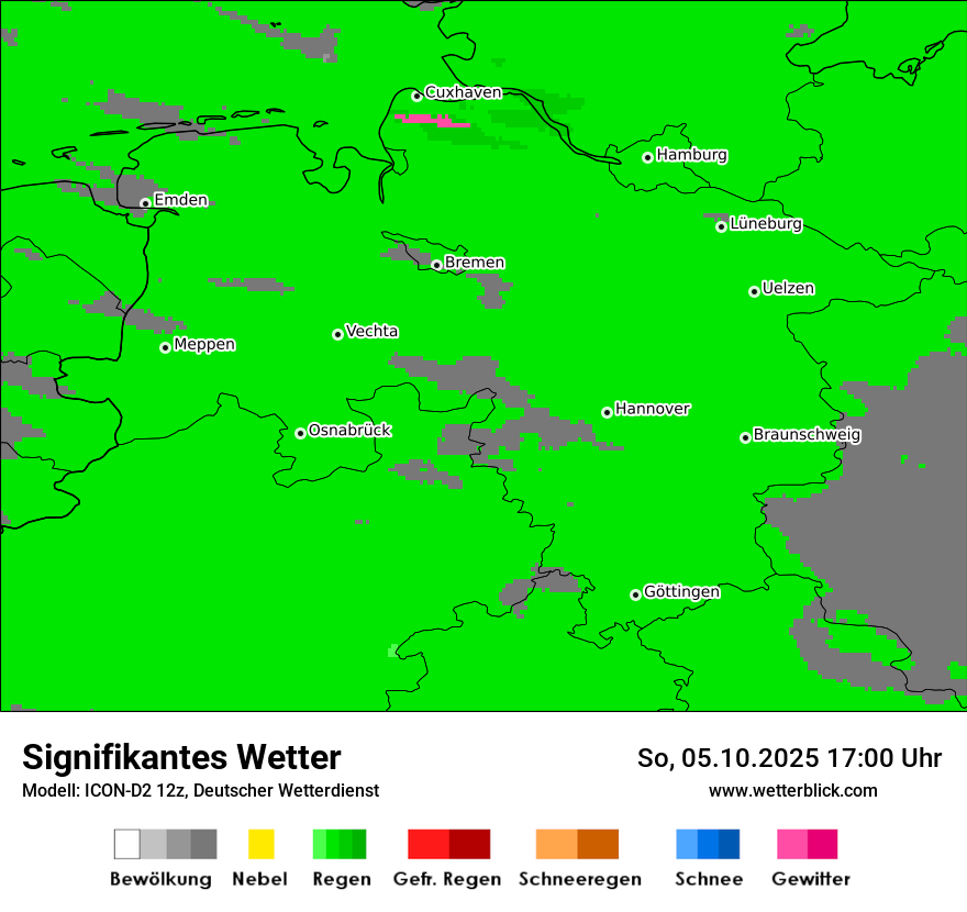 Modellkarten Signifikantes Wetter