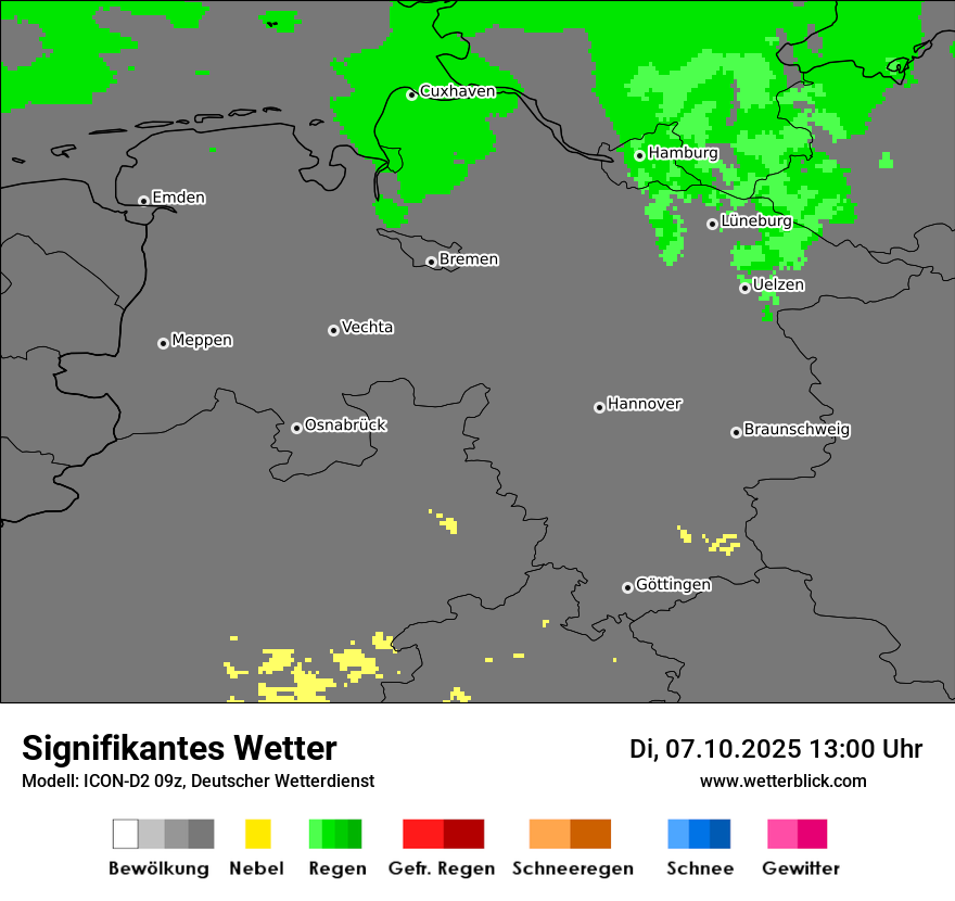 Modellkarten Signifikantes Wetter