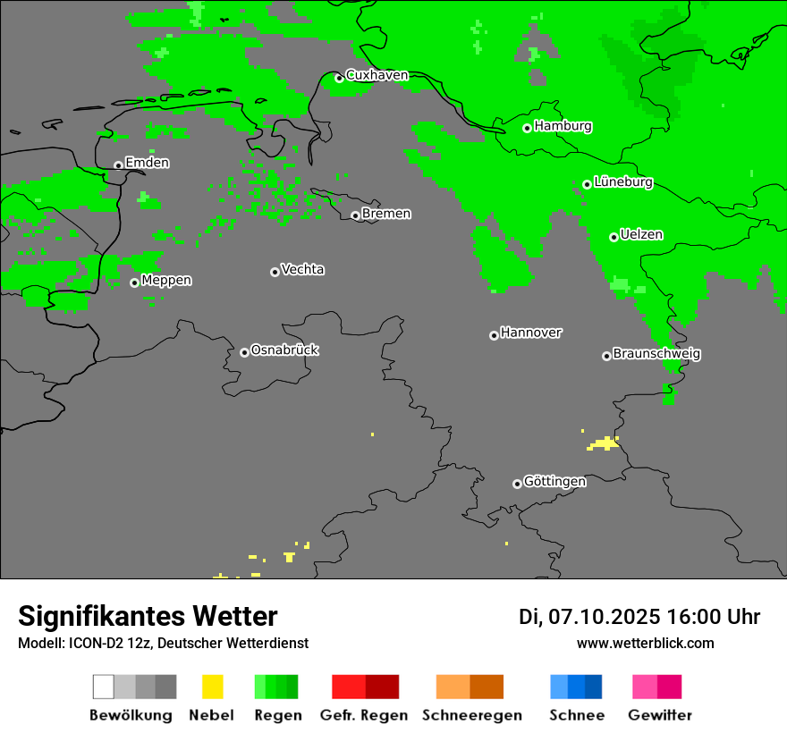 Modellkarten Signifikantes Wetter