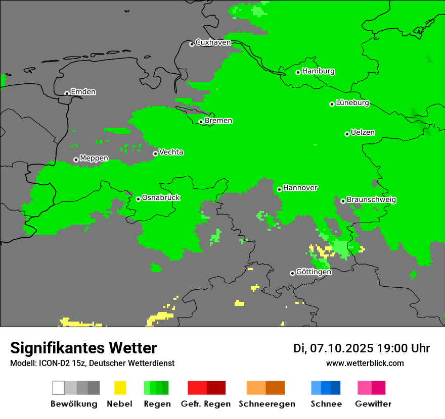 Modellkarten Signifikantes Wetter