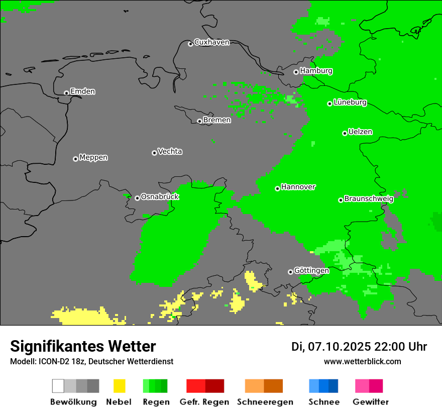 Modellkarten Signifikantes Wetter