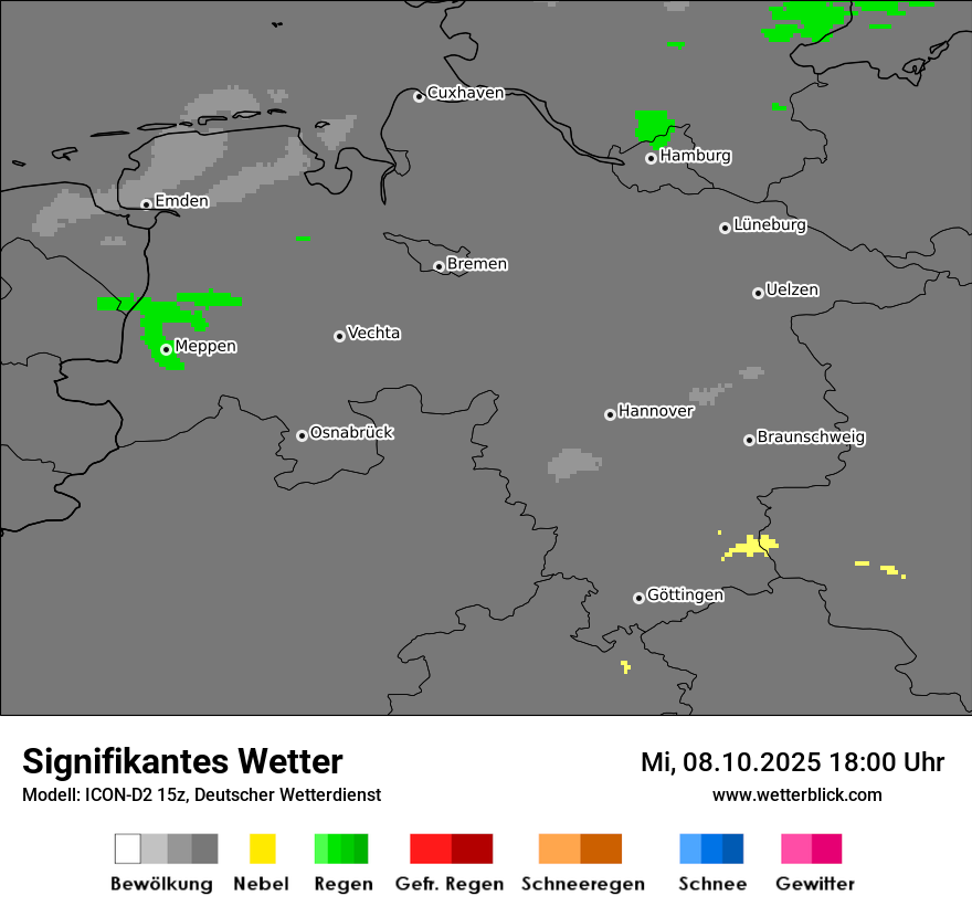 Modellkarten Signifikantes Wetter