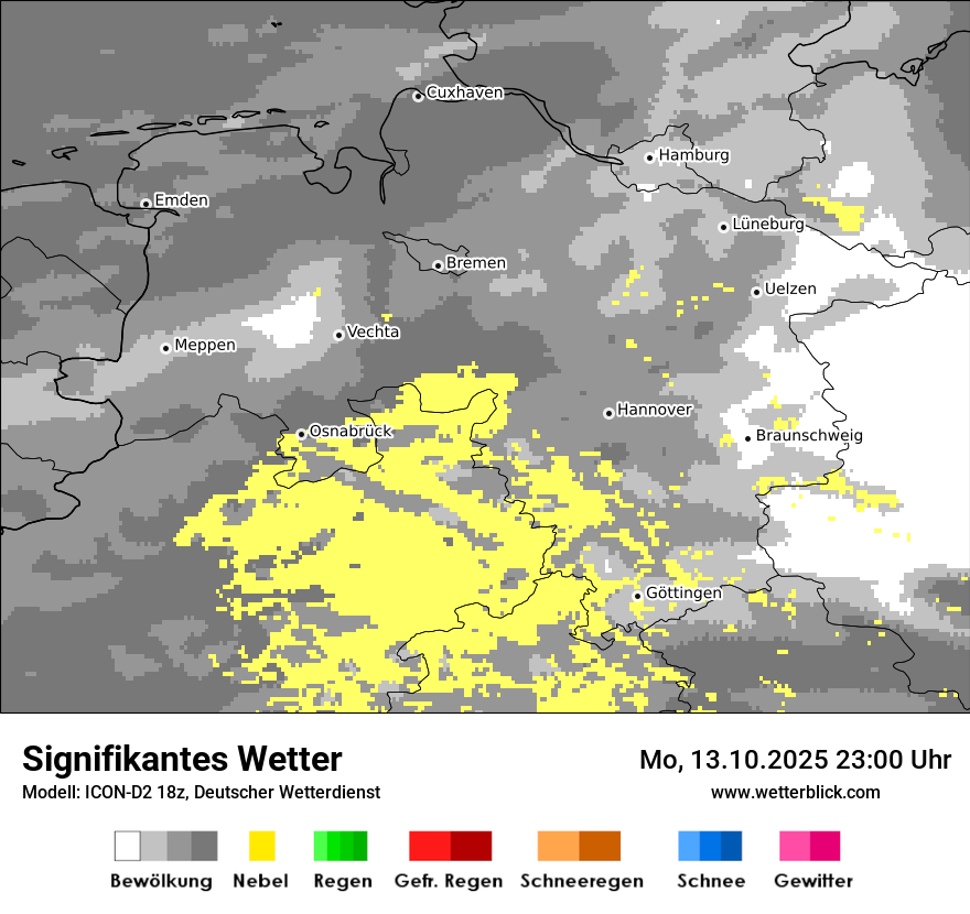 Modellkarten Signifikantes Wetter