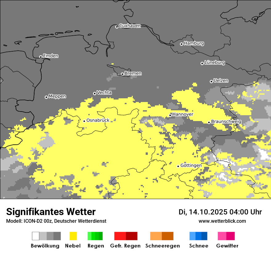 Modellkarten Signifikantes Wetter