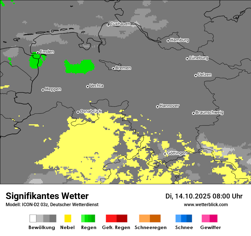Modellkarten Signifikantes Wetter