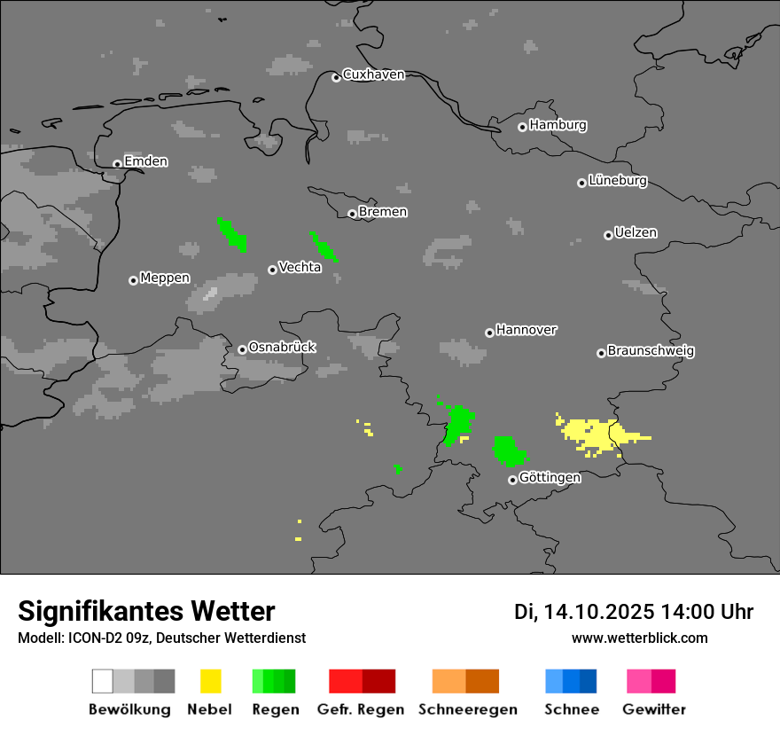 Modellkarten Signifikantes Wetter