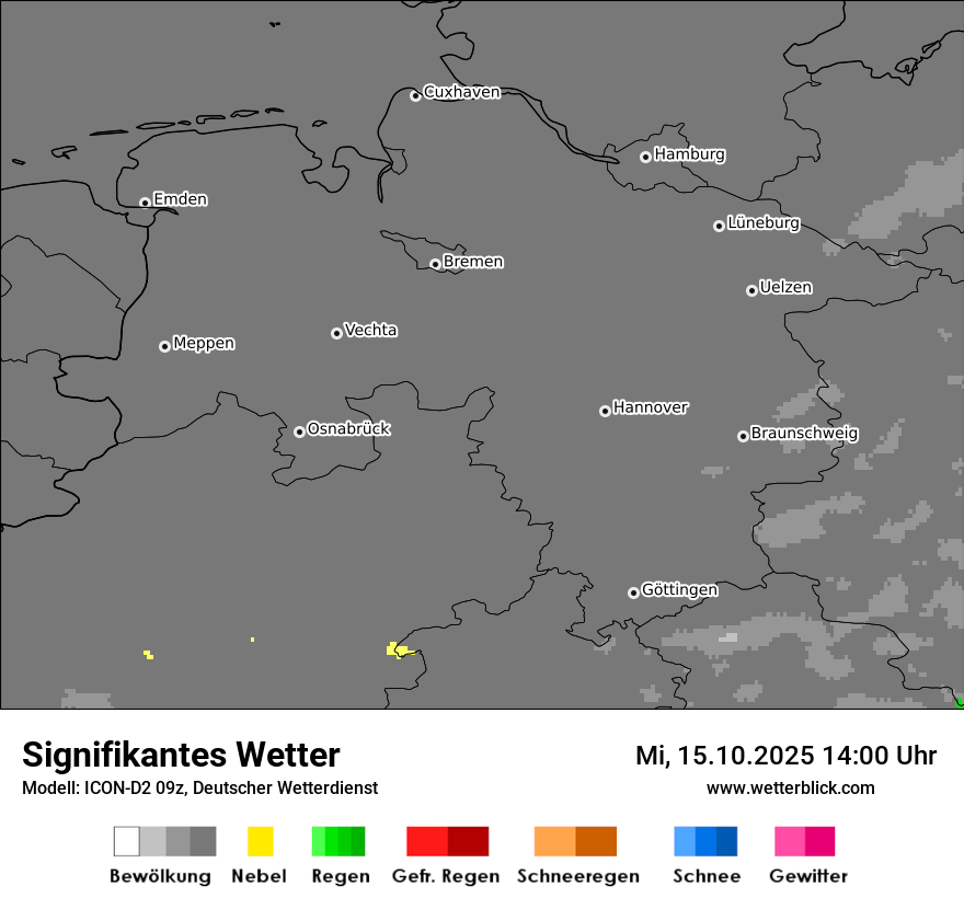 Modellkarten Signifikantes Wetter