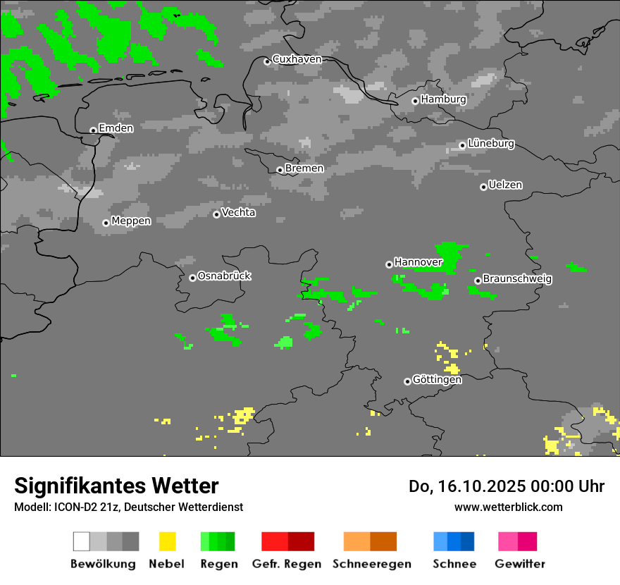 Modellkarten Signifikantes Wetter