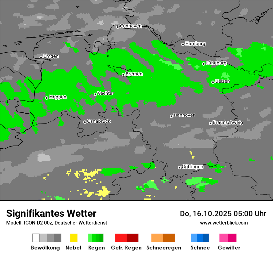 Modellkarten Signifikantes Wetter