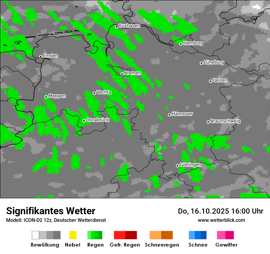 Modellkarten Signifikantes Wetter