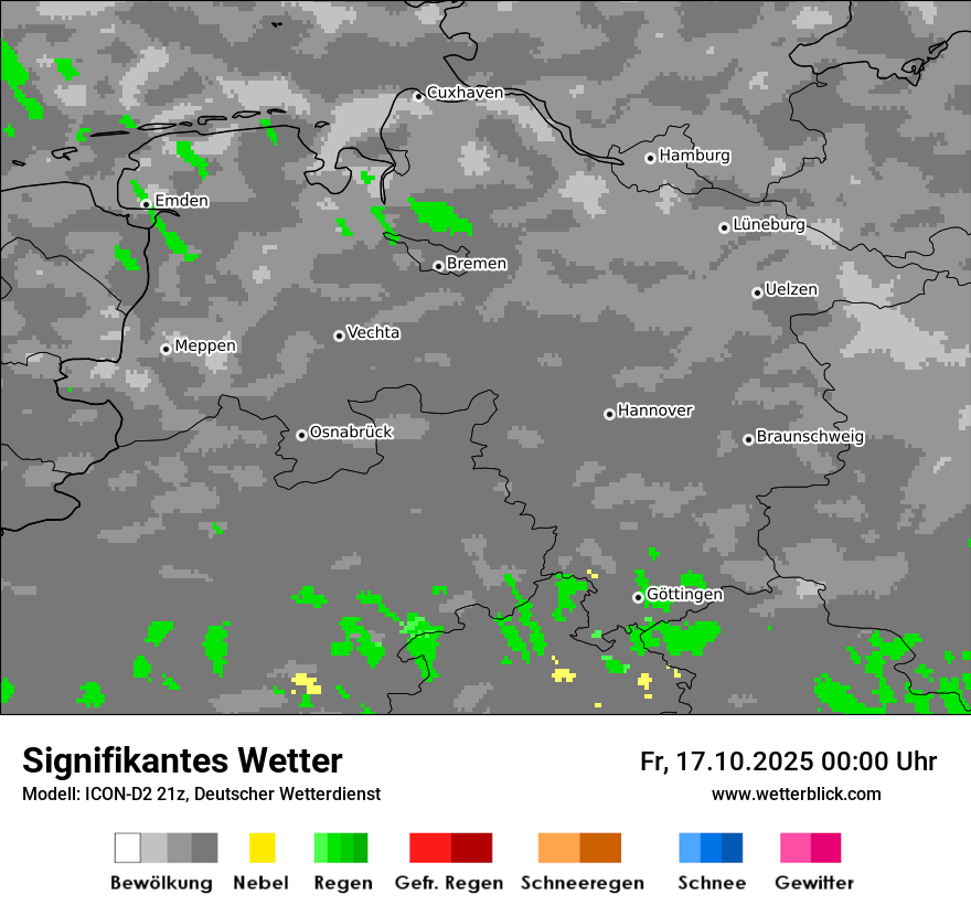 Modellkarten Signifikantes Wetter